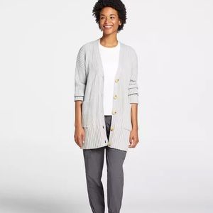 GUC CALIA Grey Women's Ribbed Cardigan. Size XS